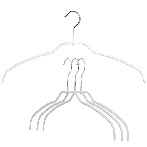MAWA Silhouette Ultra-Thin Series Non-Slip Space Saving Shirt Hanger Pack of 4 | Supports Delicate Shirts & Dresses thumbnail 1