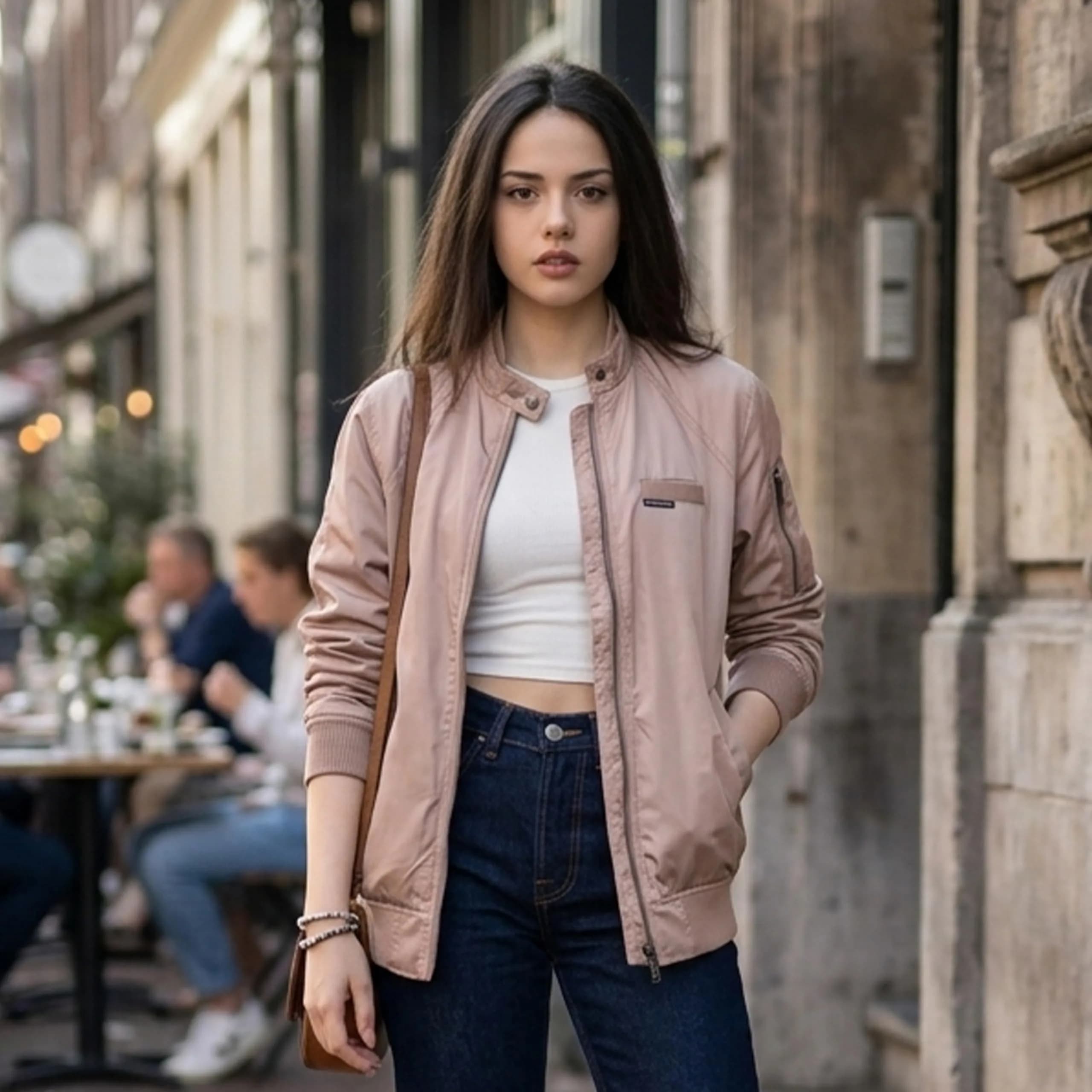 Members Only Iconic Boyfriend Jacket with Satin Finish (Large) | Stylish, Durable & Easy to Maintain thumbnail 3