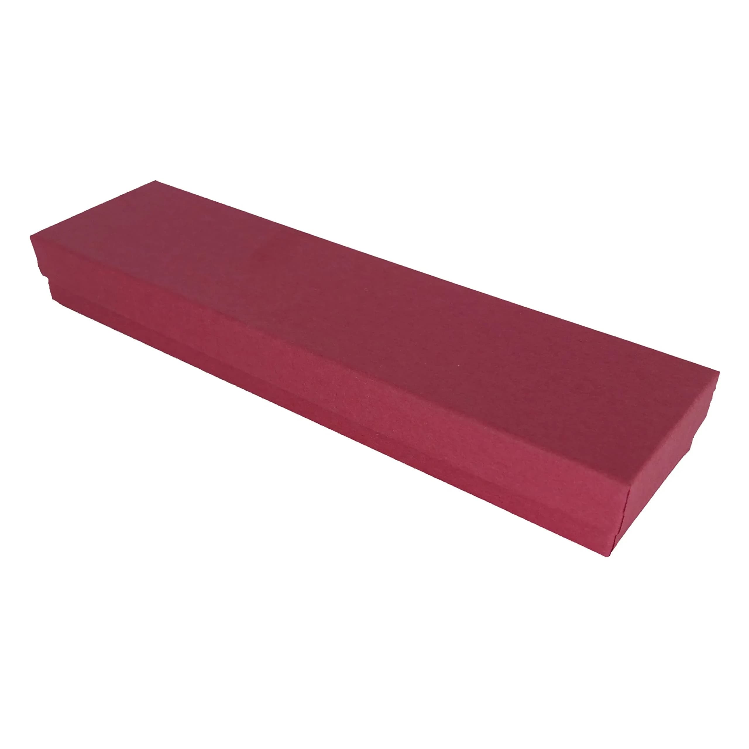 888 Display Red Kraft Jewelry Boxes 1.77 cm (7/8") H x 5.08 cm (2") W x 20.32 cm (8") L | Pack of 12 for Display & Gifting - main product image