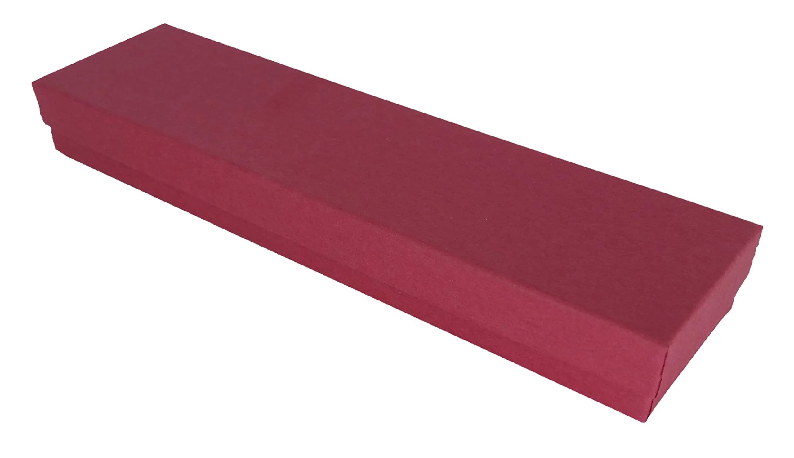 888 Display Red Kraft Jewelry Boxes 1.77 cm (7/8") H x 5.08 cm (2") W x 20.32 cm (8") L | Pack of 12 for Display & Gifting - main product image