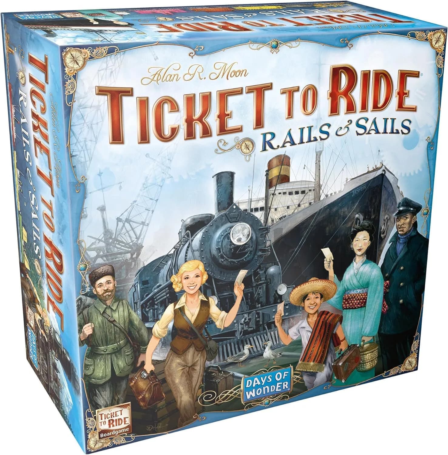Asmodee Ticket to Ride Rails & Sails Board Game | Family Strategy Fun for Kids & Adults, Ages 10+