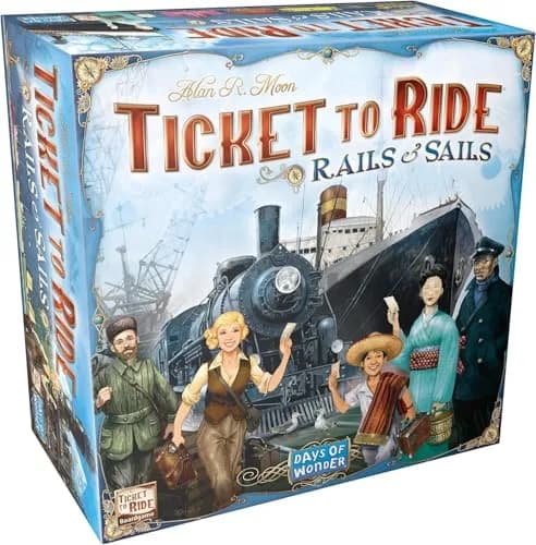 Asmodee Ticket to Ride Rails & Sails Board Game | Family Strategy Fun for Kids & Adults, Ages 10+ thumbnail 1