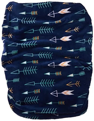 NoJo Aztec Changing Pad Cover | Ultra-Soft Velboa Fabric, 32x16x4 Inch, Navy Arrow Design thumbnail 2
