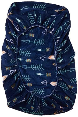 NoJo Aztec Changing Pad Cover | Ultra-Soft Velboa Fabric, 32x16x4 Inch, Navy Arrow Design thumbnail 3