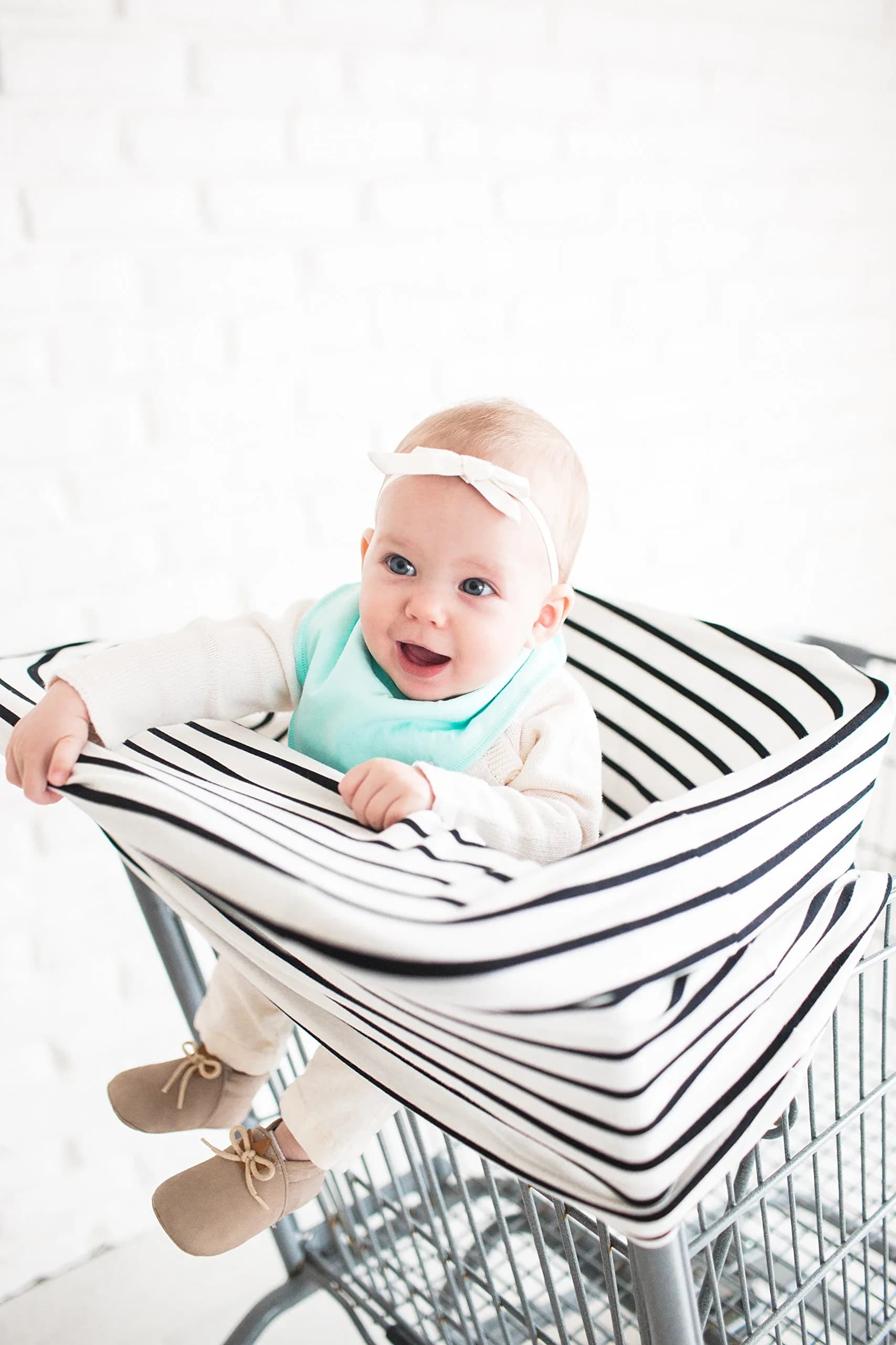 Copper Pearl Nursing Cover for Breastfeeding – Multi-Use Baby Car Seat Cover, Stroller Cover & Breast Feeding Cover Up for Women, Stretchy Breathable High Quality Cover for Boy or Girl, Grace - view 7