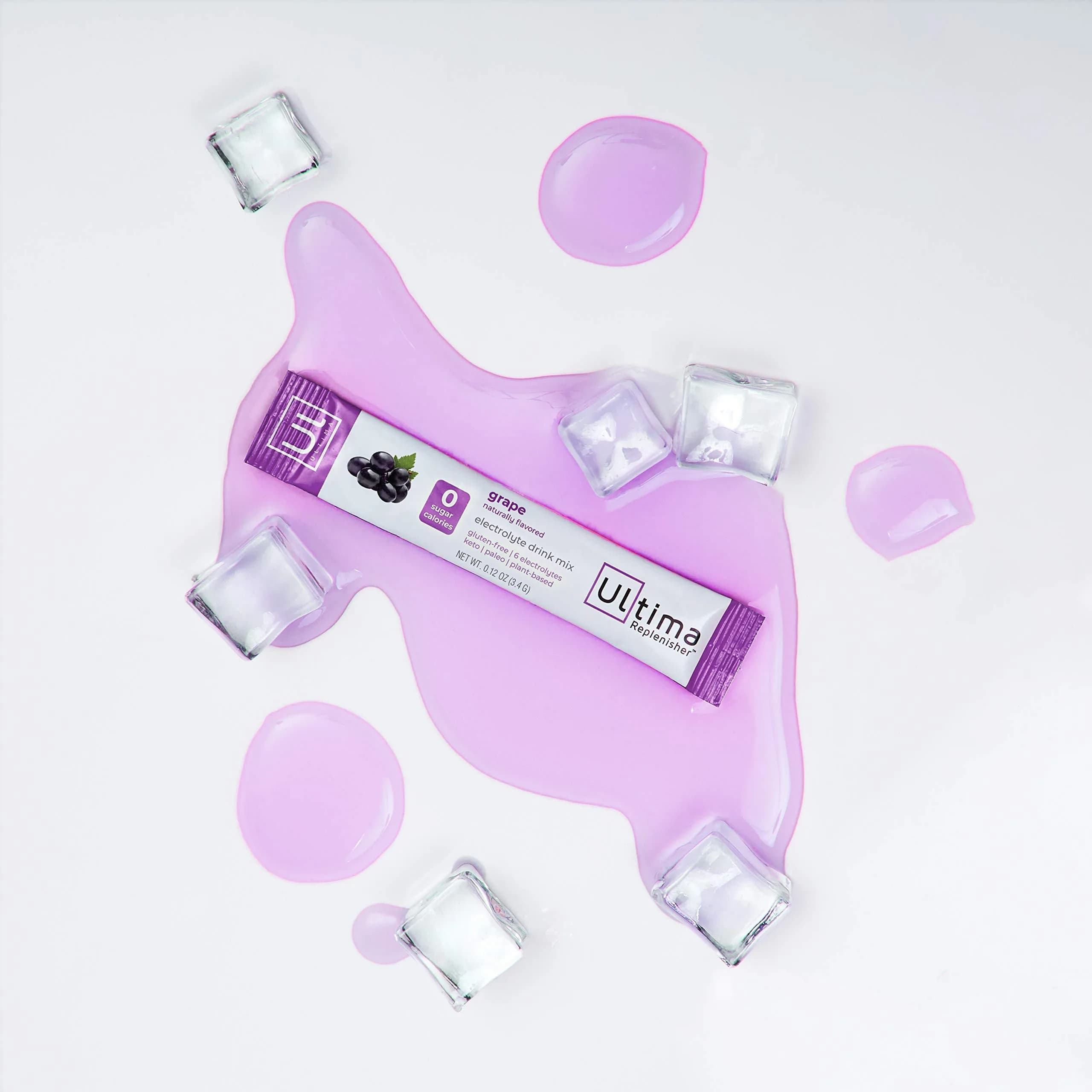 Ultima Replenisher Hydrating Electrolyte Powder Grape 20 Stickpacks | Replenishes Electrolytes with 6 Key Minerals & Vitamin C - view 4