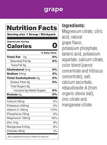 Ultima Replenisher Hydrating Electrolyte Powder Grape 20 Stickpacks | Replenishes Electrolytes with 6 Key Minerals & Vitamin C thumbnail 2