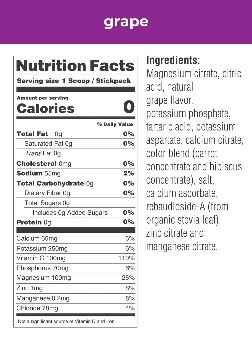 Ultima Replenisher Hydrating Electrolyte Powder Grape 20 Stickpacks | Replenishes Electrolytes with 6 Key Minerals & Vitamin C - view 2