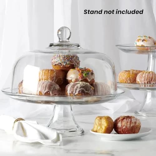 Anchor Hocking 340Q Glass Cake Dome 11.25" | Dishwasher Safe & Easy Grip Handle thumbnail 3