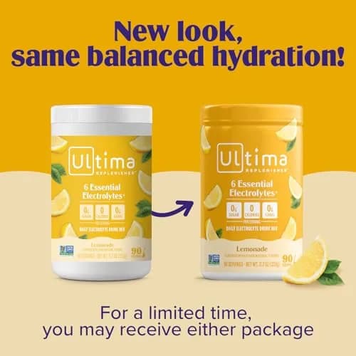Ultima Replenisher Sugar Free Electrolyte Powder, Lemonade Flavour, 90 Servings | Hydration with 6 Key Electrolytes & Trace Minerals - view 4