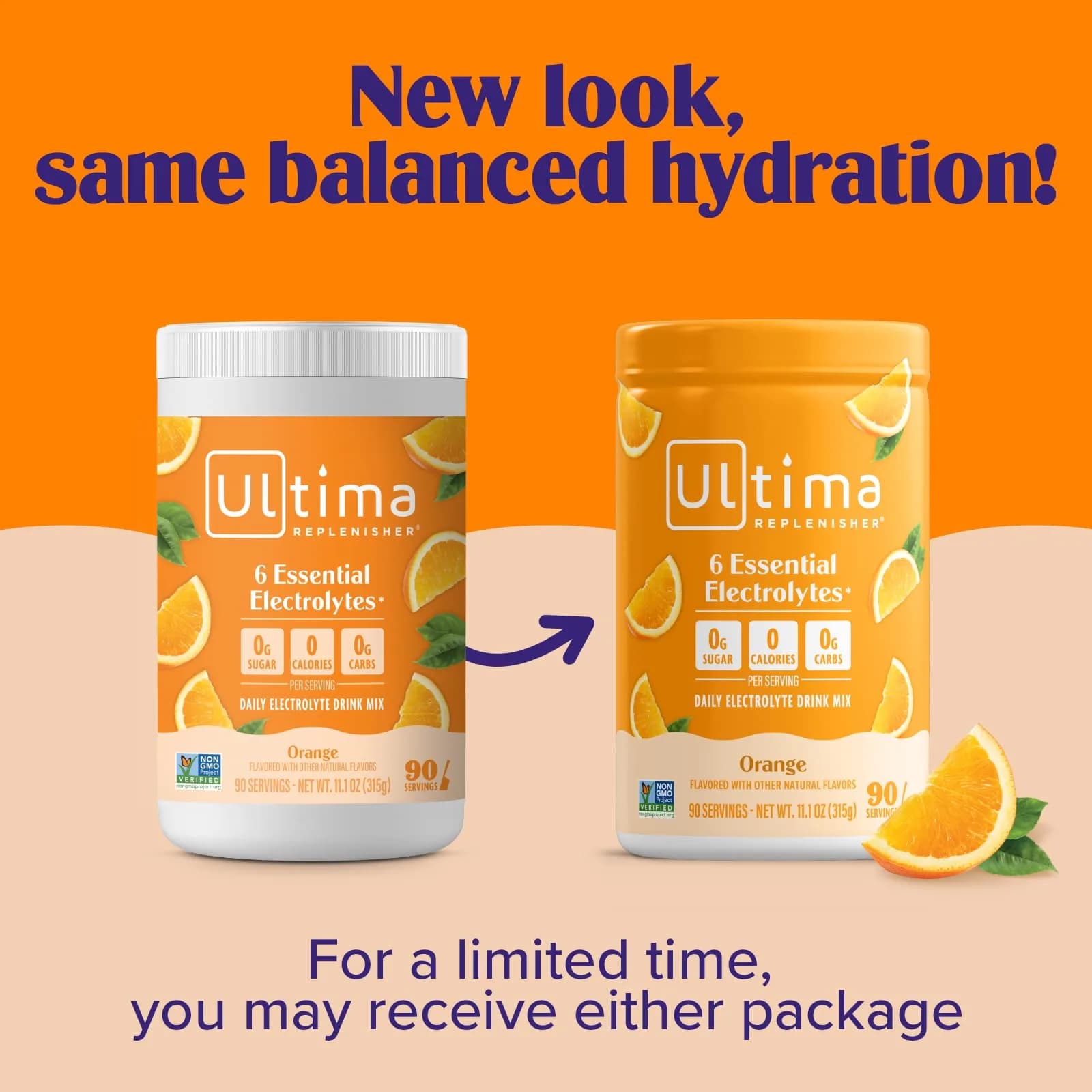 Ultima Replenisher Orange Flavor Electrolyte Powder Drink Mix, 90 Servings | Sugar-Free Hydration with 6 Key Electrolytes & Trace Minerals - view 4