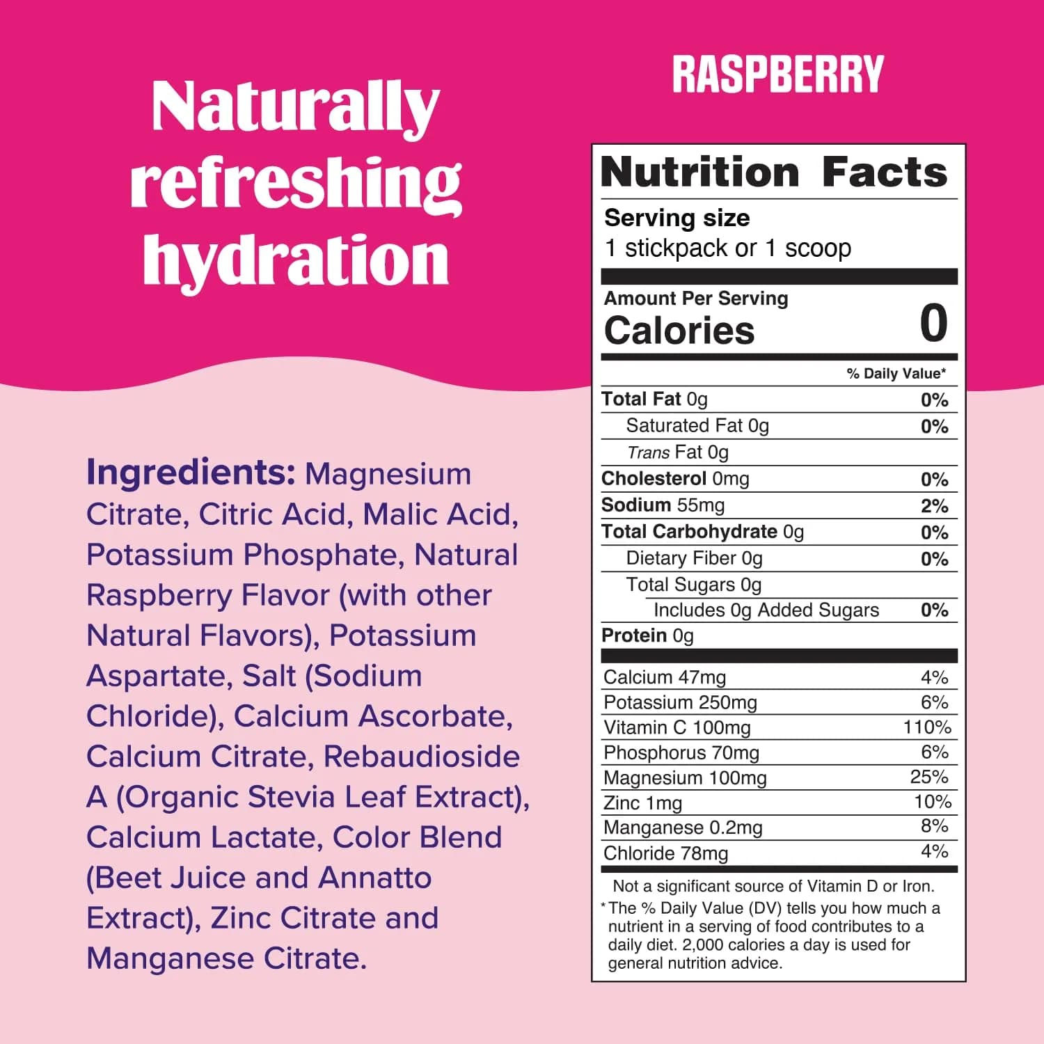 Ultima Replenisher Daily Electrolyte Powder Drink Mix Raspberry 10.2oz (290g) | Balanced Hydration with 6 Electrolytes - view 3