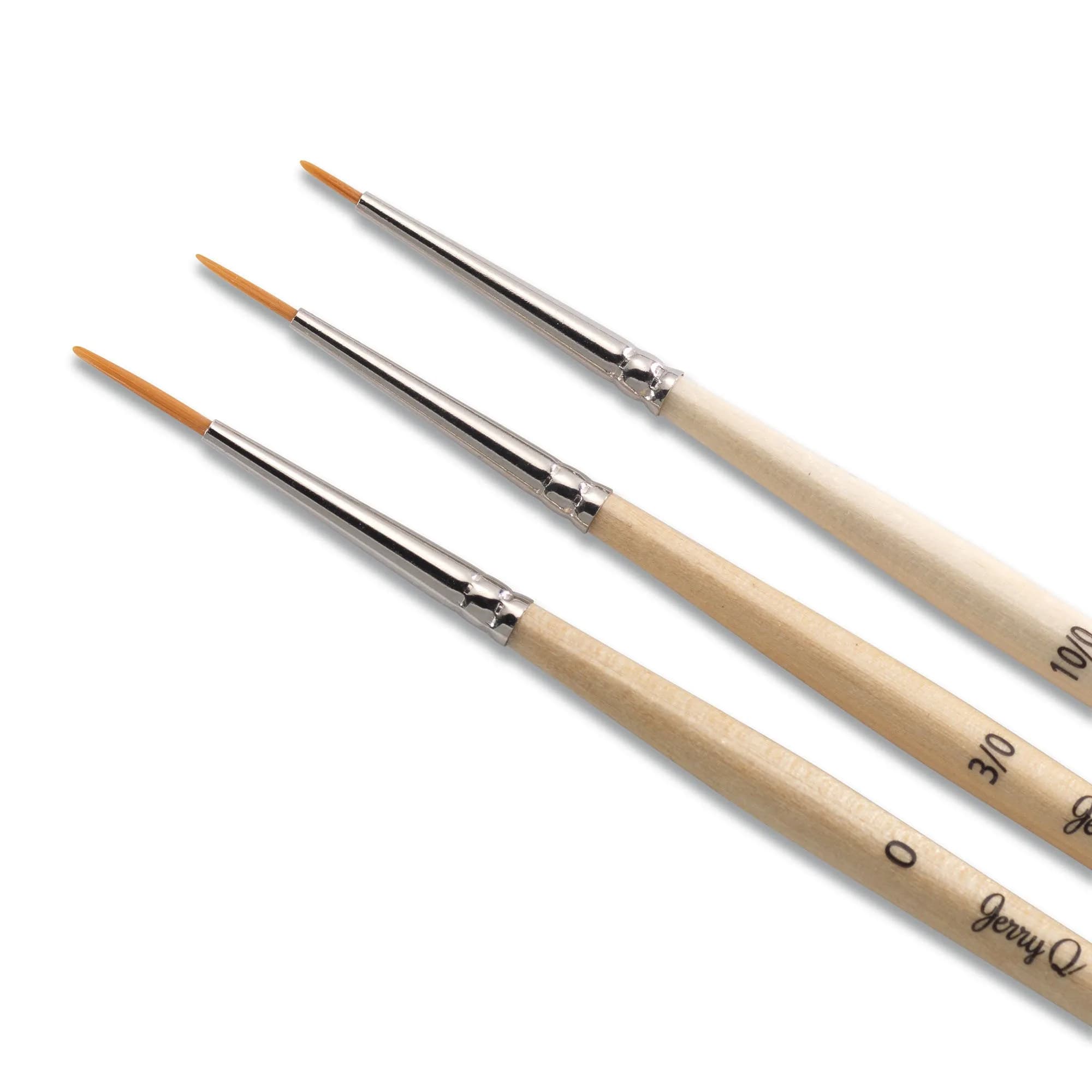 Jerry Q Art Gold 12 Pcs Detail Paint Brushes, Synthetic Hair | Fine Detail Work for All Media - view 3