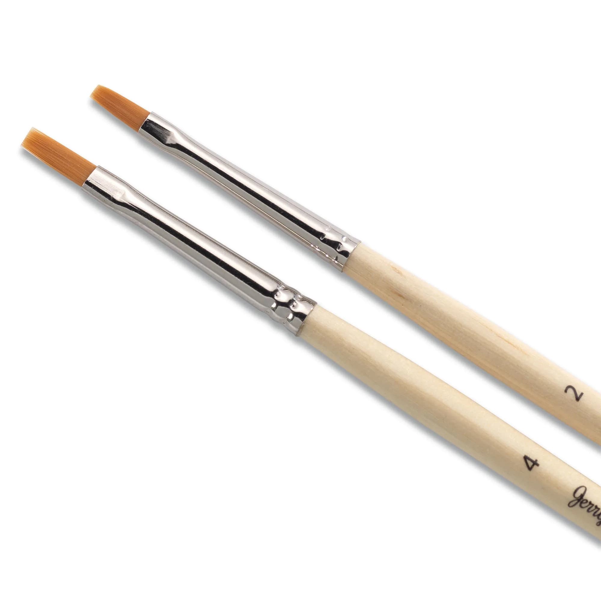 Jerry Q Art Gold 12 Pcs Detail Paint Brushes, Synthetic Hair | Fine Detail Work for All Media - view 4
