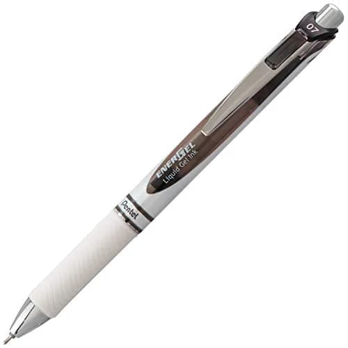 Pentel EnerGel Pearl RTX Liquid Gel Pen 0.7mm | Smooth, Refillable, Black Ink (2 Pack) thumbnail 2