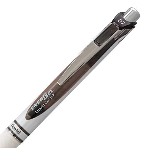 Pentel EnerGel Pearl RTX Liquid Gel Pen 0.7mm | Smooth, Refillable, Black Ink (2 Pack) thumbnail 3