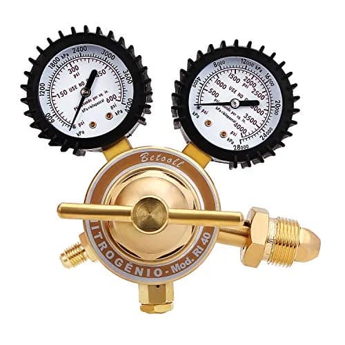 BETOOLL Nitrogen Regulator with 0-600 PSI Brass Inlet & Gauges | Durable, Accurate Pressure Control thumbnail 1