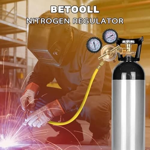 BETOOLL Nitrogen Regulator with 0-600 PSI Brass Inlet & Gauges | Durable, Accurate Pressure Control thumbnail 6