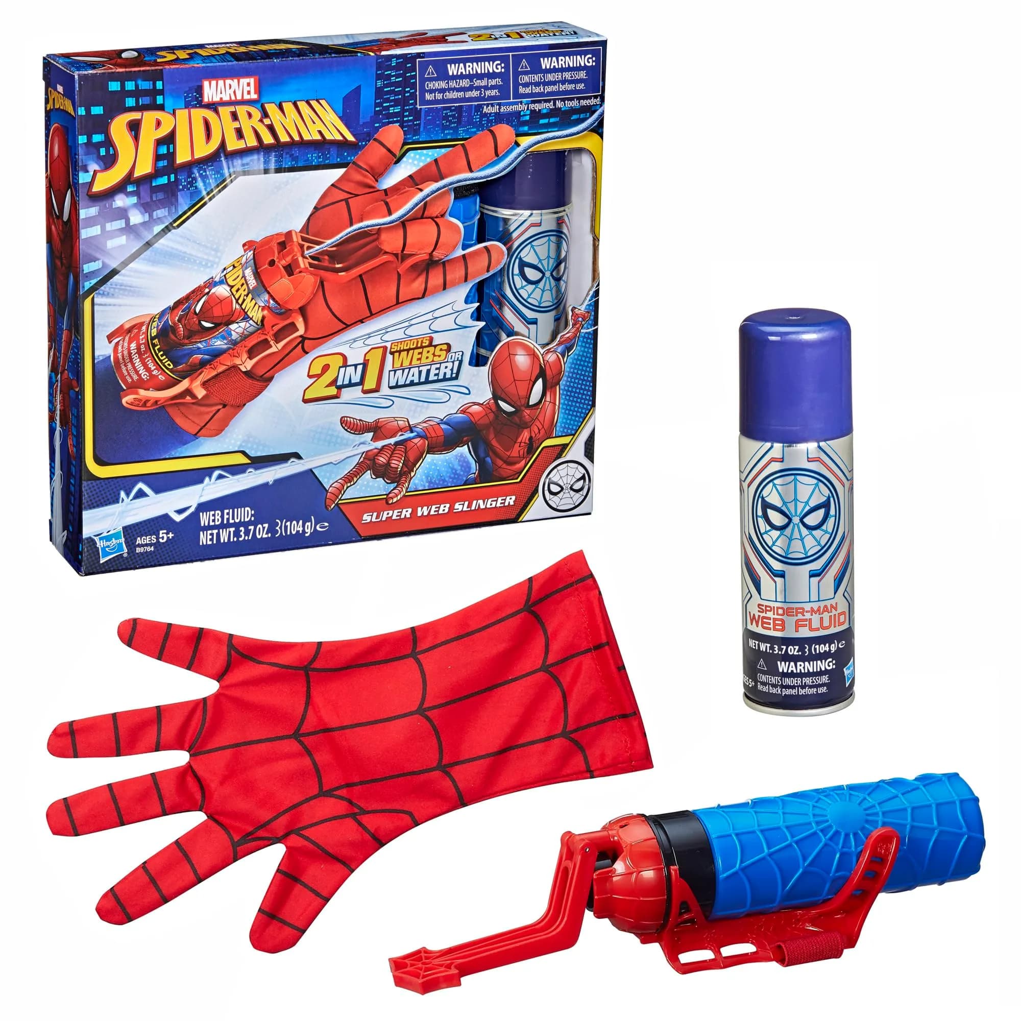 Marvel Spider-Man Super Web Slinger Toy | Shoots Webs or Water - main product image