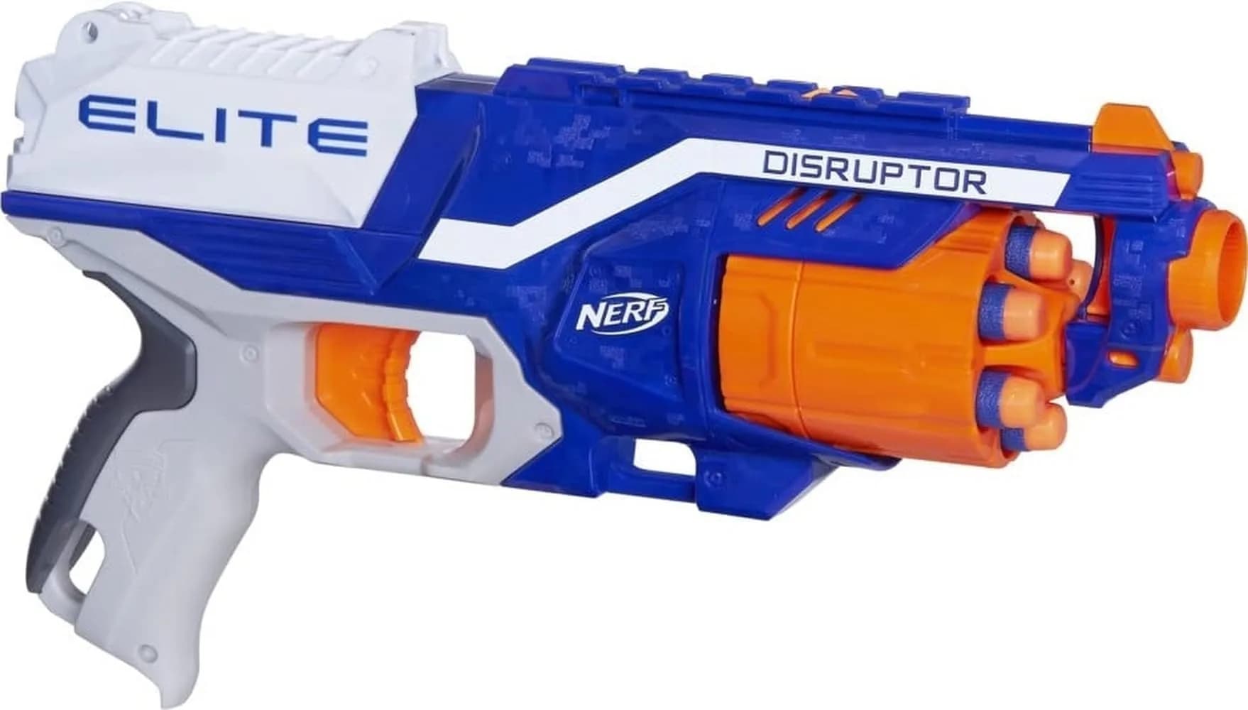 Nerf Disruptor Elite Blaster - 6-Dart Rotating Drum, Slam Fire, 27m Range | Value Pack Toy Gun - main product image