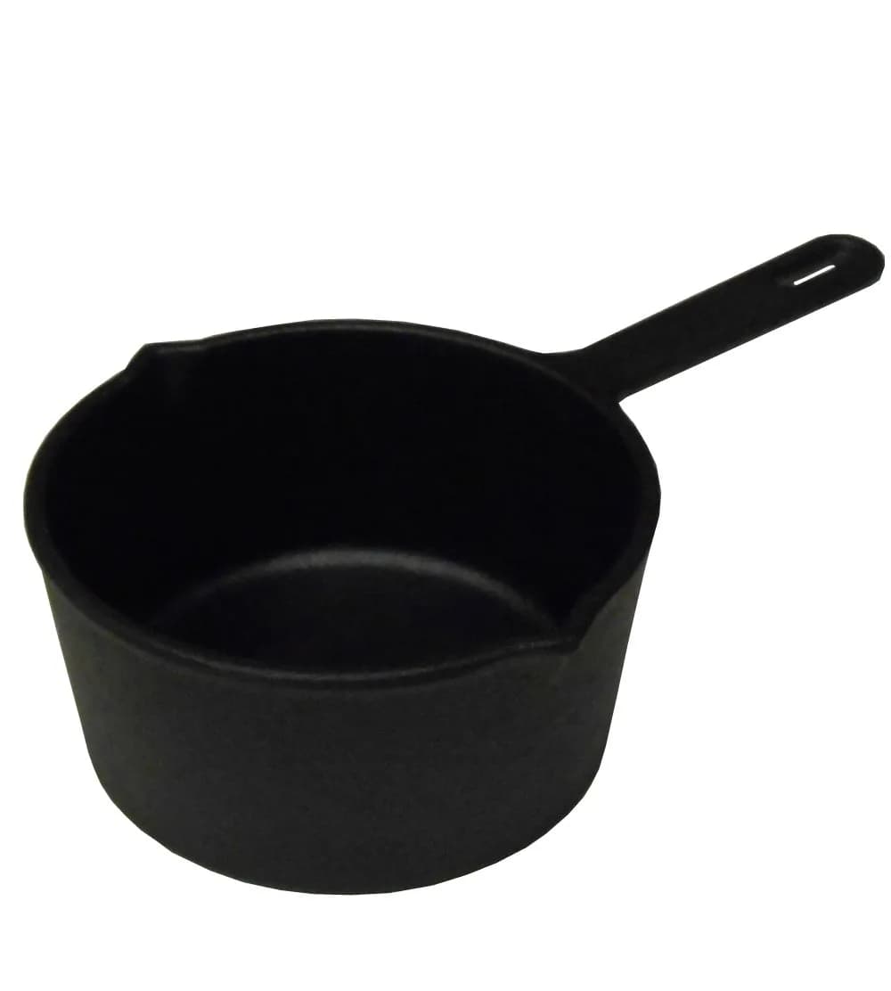 King Kooker Seasoned Cast Iron Pot 28 oz | Even Heat, Ready to Use, Perfect for Camping & Kitchen