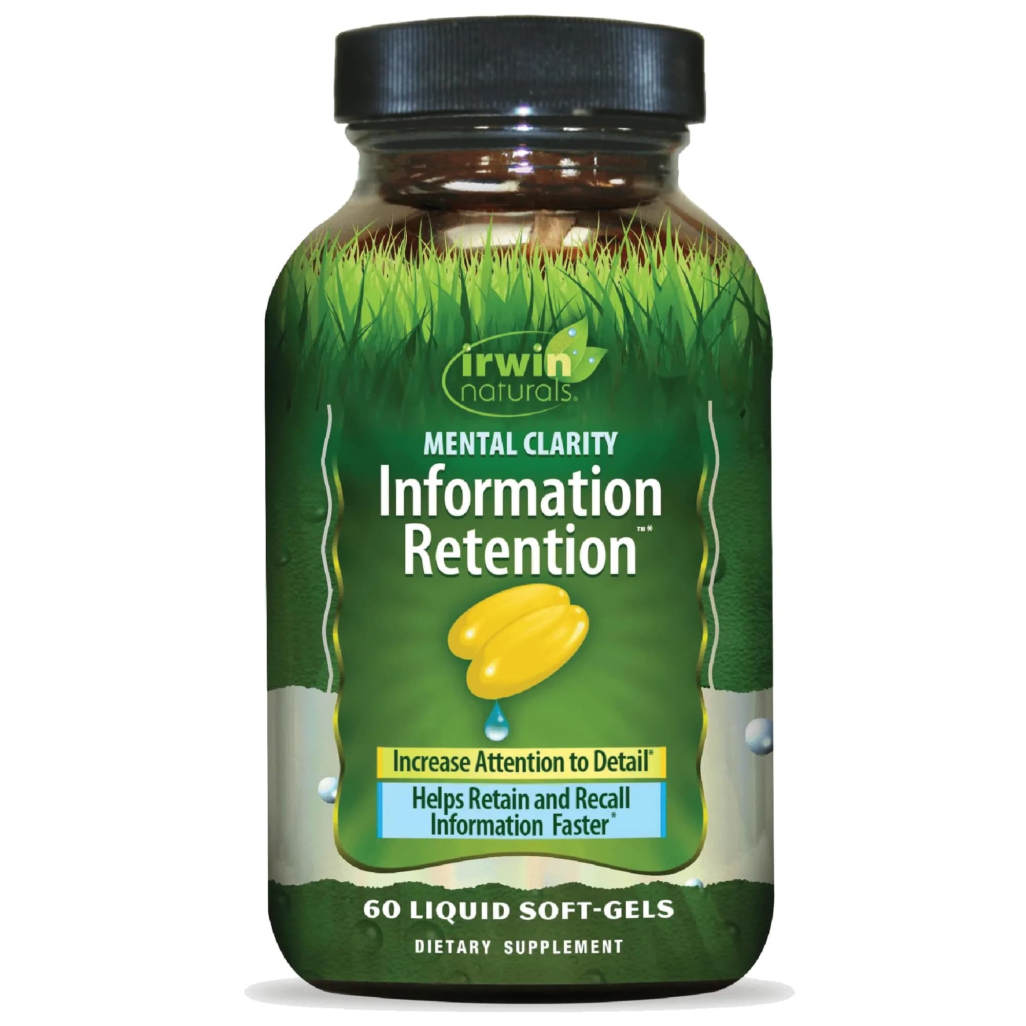 Irwin Naturals Mental Clarity & Memory Support | 60 Softgels for Focus & Recall