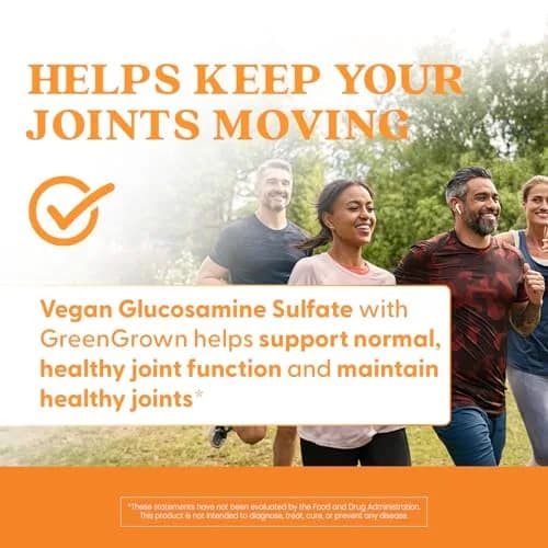 Doctor's BEST Vegan Glucosamine Supplement 1500mg | Joint Health Support for Adults, Gluten Free, Non GMO, Vegetarian/Vegan - 180 Veg Caps thumbnail 4