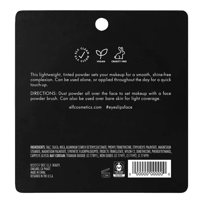 e.l.f. Prime & Stay Finishing Powder Fair/Light 5g (0.18 Oz) | Sets Makeup & Controls Shine thumbnail 5