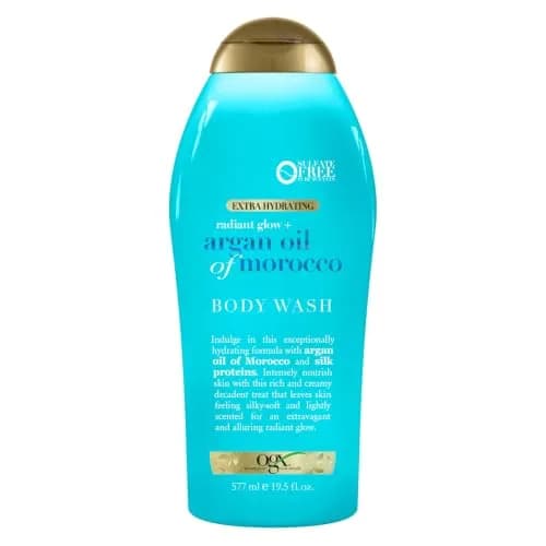 OGX Radiant Glow + Argan Oil of Morocco Body Wash 19.5 Fl Oz | Hydrating & Nourishing for Dry Skin thumbnail 1
