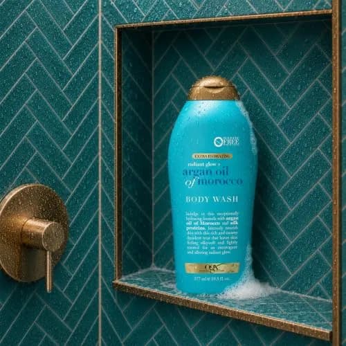 OGX Radiant Glow + Argan Oil of Morocco Body Wash 19.5 Fl Oz | Hydrating & Nourishing for Dry Skin thumbnail 3