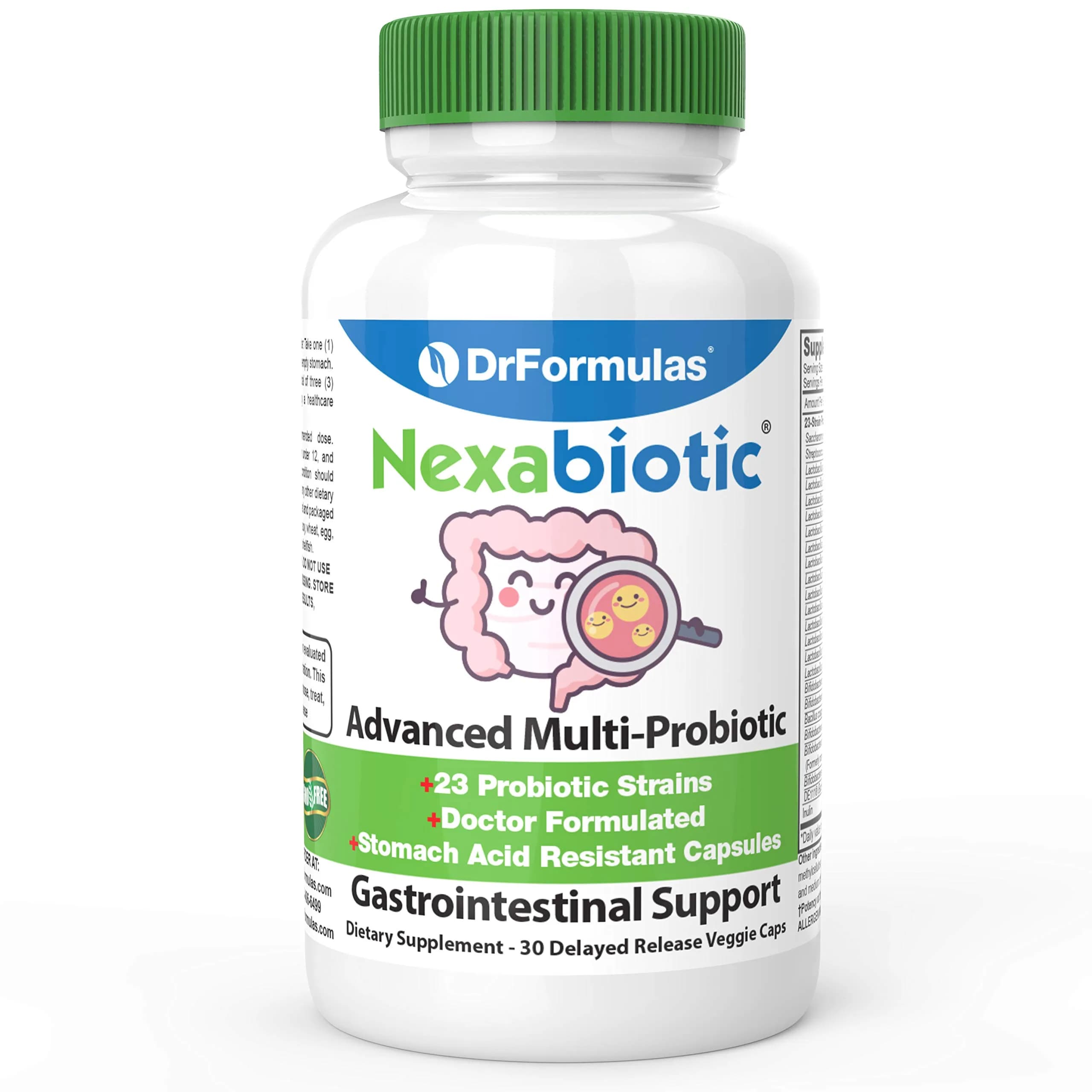 DrFormulas Nexabiotic 23 Multi Probiotic 30 Count | Doctor Formulated Digestive Health Support