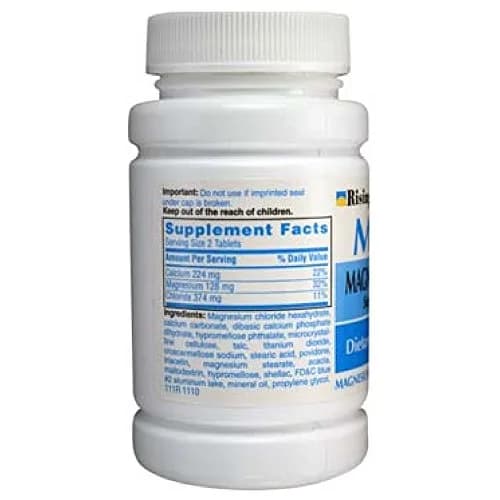 Rising Mag64 Magnesium Chloride with Calcium Tablets 60 Count | Supports Bone & Heart Health thumbnail 2