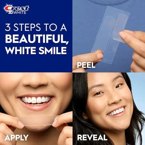 Crest Classic Vivid Teeth Whitening Strips Kit 20 Strips (10 Count Pack) | 6 Levels Whiter in 10 Days thumbnail 6