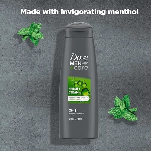 DOVE MEN + CARE Fortifying 2-in-1 Shampoo and Conditioner Fresh and Clean 1.06 L (36 Fl Oz) | Strengthens and Nourishes Hair thumbnail 5
