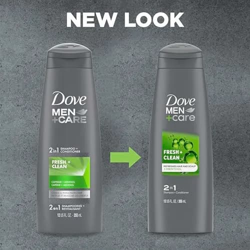 DOVE MEN + CARE Fortifying 2-in-1 Shampoo and Conditioner Fresh and Clean 1.06 L (36 Fl Oz) | Strengthens and Nourishes Hair thumbnail 3