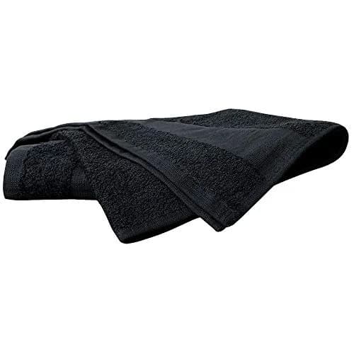 ForPro Professional Collection Bleach Tough Salon Towels, 24ct, Black, 27" L x 16" W | Stain-Resistant Cotton Towels for Salon & Spa thumbnail 3