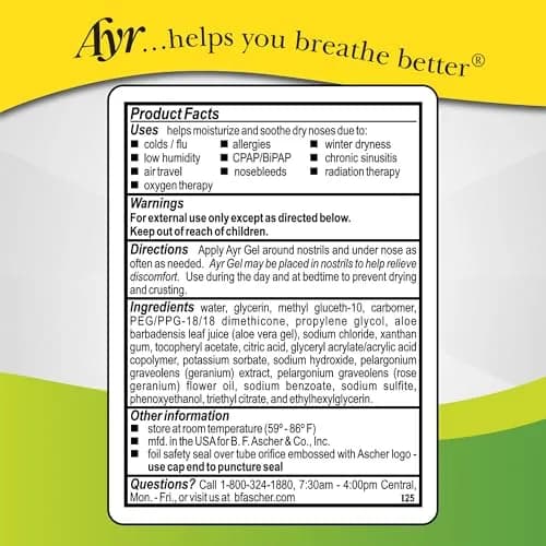 AYR Saline Nasal Gel with Aloe, 3 x 1 oz (3 oz Total) | Soothes Dry Noses thumbnail 7