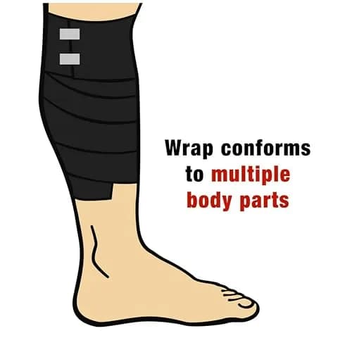 ACE 3 Inch Elastic Bandage with Clips | Support for Muscles & Joints, Black, 1 Count thumbnail 4