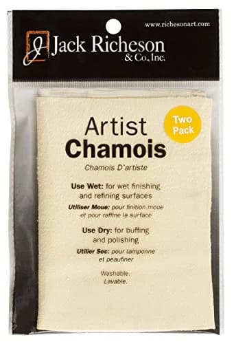 Jack Richeson Artist Chamois 2 Pack 5 x 7 | Wet & Dry Surface Refining Tool thumbnail 1