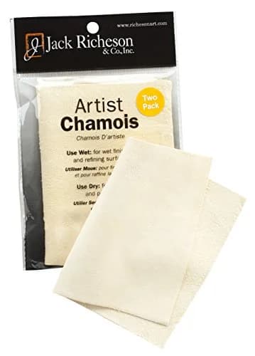 Jack Richeson Artist Chamois 2 Pack 5 x 7 | Wet & Dry Surface Refining Tool thumbnail 2