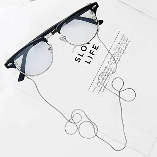 Jmkcoz Stainless Steel Eyeglass Holder Chain 80cm (2.62 ft) | Silver Chain for Neck thumbnail 6
