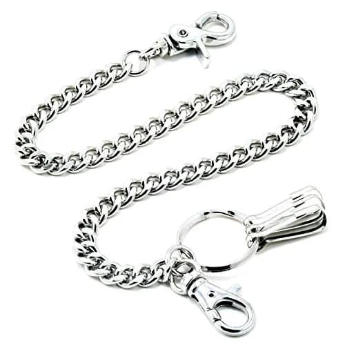 Double K Wallet Chain 17" Silver | Heavy Duty Biker Trucker Accessory thumbnail 2