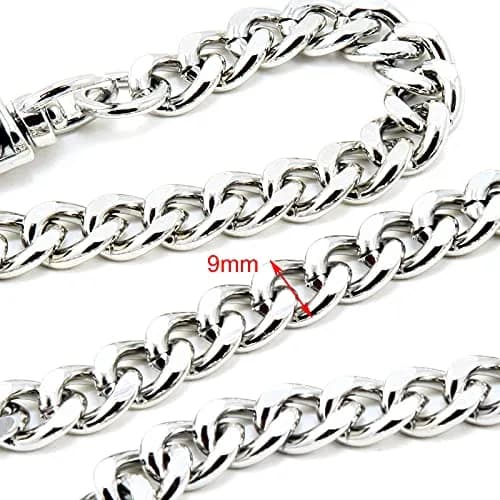 Double K Wallet Chain 17" Silver | Heavy Duty Biker Trucker Accessory thumbnail 3