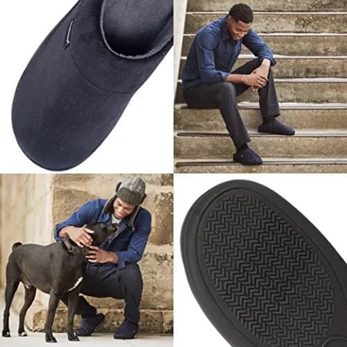 isotoner Men's Microsuede Devin Slip On Slippers with Cooling Memory Foam | Indoor/Outdoor Comfort thumbnail 5