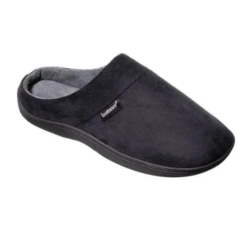 isotoner Men's Microsuede Devin Slip On Slippers with Cooling Memory Foam | Indoor/Outdoor Comfort thumbnail 8