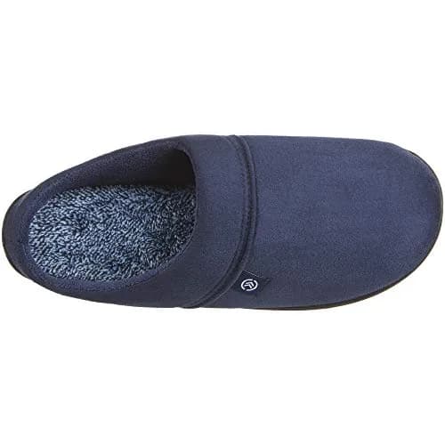 isotoner Men's Microsuede Devin Slip On Slipper with Cooling Memory Foam XX-Large | Indoor/Outdoor Comfort thumbnail 4