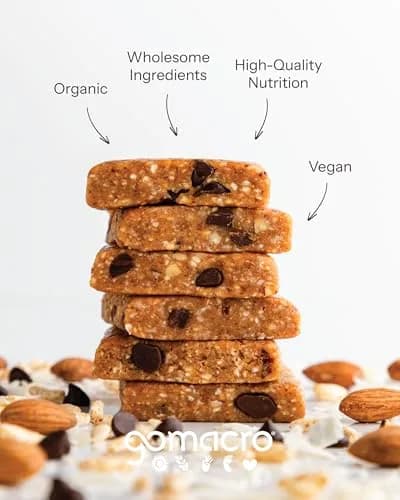 GoMacro MacroBar Organic Vegan Protein Bar - Coconut Almond Butter Chocolate Chip 65g (2.3 Oz) | 11g Protein thumbnail 3