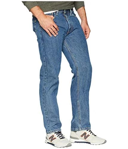 Levi's Men's 505 Regular Fit Jeans | Classic Straight Leg, Cotton Blend, USA Import (70-120c) thumbnail 4