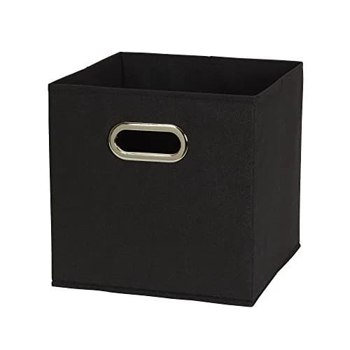 Household Essentials Foldable Fabric Storage Bins 6 Piece Set | Classic Black, Stackable & Space-Saving (70-120 chars) thumbnail 3