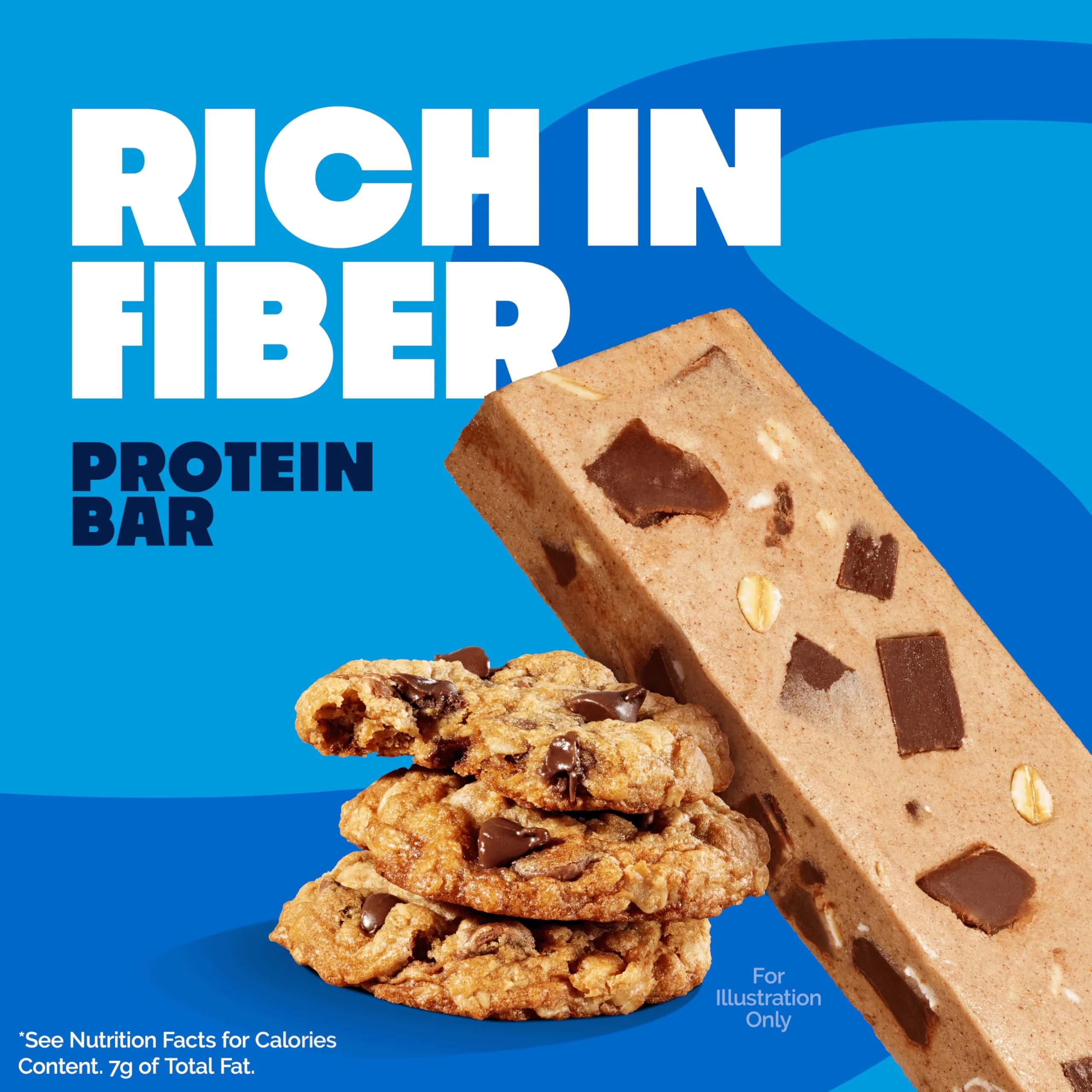 Quest Oatmeal Chocolate Chip Protein Bars 12 Count | 20g Protein, 5g Net Carbs, 13g Fiber - view 3
